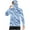 Light Blue, variant on Men's Performance Fishing Hoodie Shirt with Face Mask UPF 50+ Sun Protection Long Sleeve Hiking Camo Hoodie Shirt with Neck Gaiter