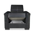 thumbnail image 5 of Ottomanson Origins Pro Convertible Arm Chair, Black Leatherette Fabric, 5 of 8