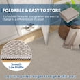 thumbnail image 6 of HIWEAVER Camel 5' x 7' Modern Neutral Solid Area Rug for Living Room Bedroom Farmhouse Non Slip Washable Stain Resistant Soft Indoor Carpet Foldable Floor Cover for Home Office Decor, 6 of 8