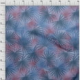 thumbnail image 4 of oneOone Georgette Viscose Bluish Violet Fabric Tropical Palm Leaf Sewing Fabric By The Yard Printed Diy Clothing Sewing Supplies 42 Inch Wide, 4 of 6