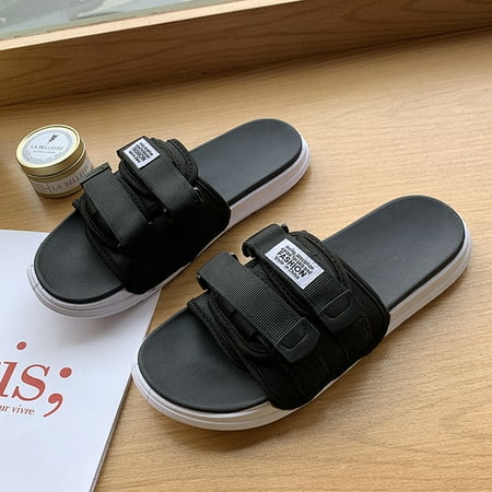 

New Slippers Men‘s Summer Distinctive Couples Slip Flops Soft Bottom Casual Trendy Non-Slip Outer Wear Beach Sandals