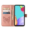 thumbnail image 5 of Mantto Samsung A52 Case, Magnetic Folio Butterfly Patterned Wallet Case, PU Leather with Wrist Strap Credit Card Holder Slots Kickstand Protective Cover For Samsung Galaxy A52, Rosegold, 5 of 10