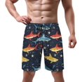thumbnail image 2 of NICKSUN Men's Swim Trunks, Cute Print Quick Dry Summer Board Beach Shorts with Mesh Lining and Pockets, 2 of 6