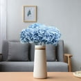 thumbnail image 3 of 10PCS Artificial Red Hydrangea Flowers Silk Hydrangea Heads with Stems for Home Wedding Party DIY Floral Decor (Sky Blue), 3 of 14