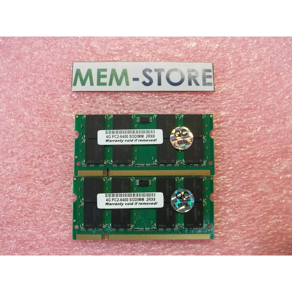 8GB 2x4GB SODIMM DDR2-800 Memory Dell Inspiron 1525 1525se 1526 1626se upgrade (3rd Party)