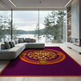 thumbnail image 2 of ODIKA 8'x10' Washable Area Rug Non-Shedding, Easy Care, Personalized Music Record Graphic Retro Cassette Movie Theater for King Size Bedroom Under Bed, Master Suite, 2 of 7