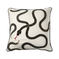 Jonathan Adler Kit Us Eden Square Pillow, White/Black