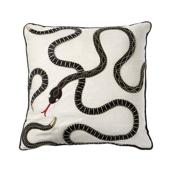 Jonathan Adler Kit Us Eden Square Pillow, White/Black