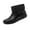 Black, variant on Orthopedic Ankle Rain Booties for Women, PVC Fur Lined Short Snow Boots, Warm Arch Support Yard Farm Walking Shoes Black