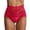 Red, variant on PMVFHDE Plus Size Womens High Waist Lace Underwear Breathable Cotton Gusset Support Briefs Plus Size Underwear For Women Red，M