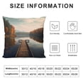 thumbnail image 5 of Chilfamy Trees Lake Fall Season Pillow Covers for Couch Sofa Indoor Outdoor Square Design Soft and Durable 1PC 22x22in, 5 of 5
