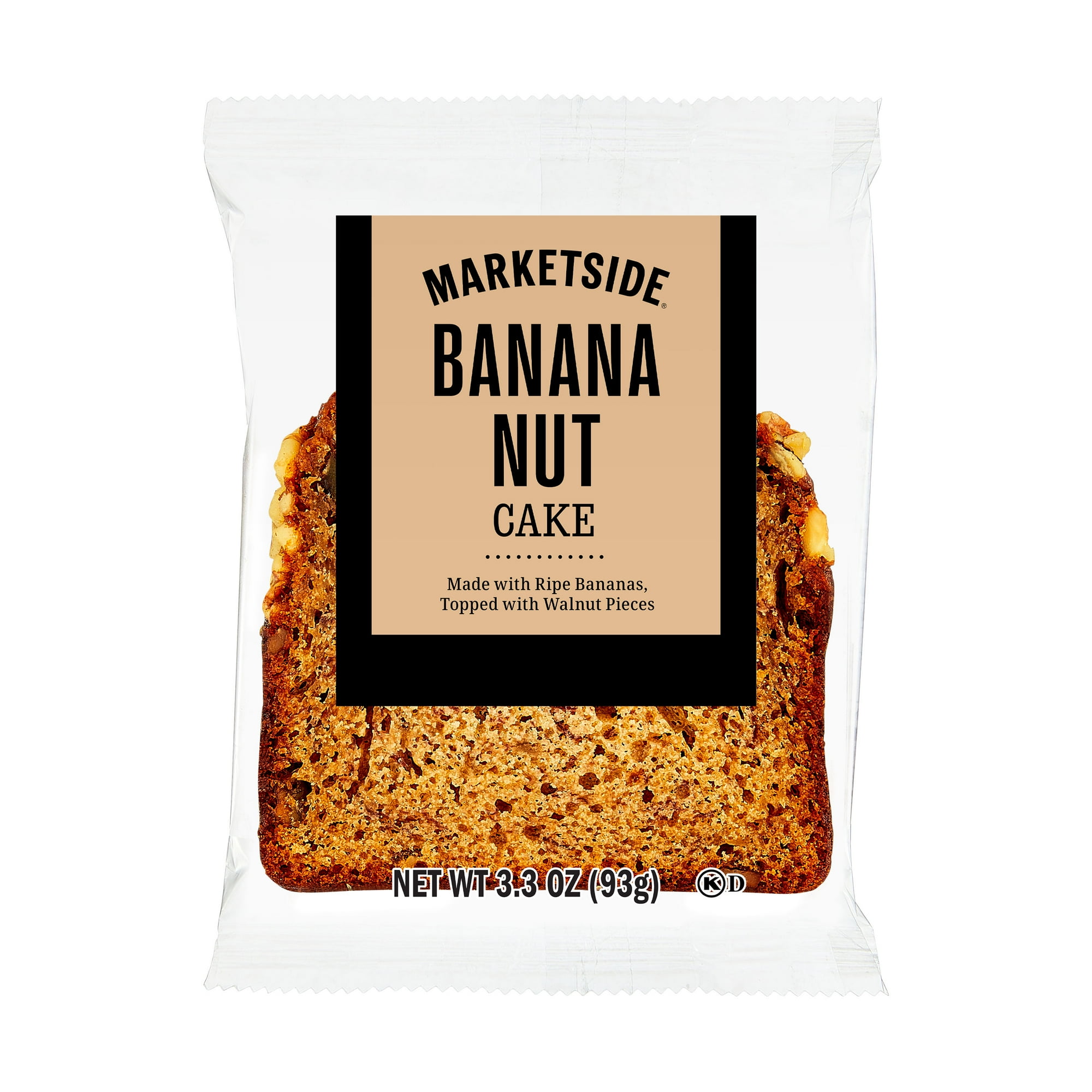 Marketside Individually Wrapped Banana Nut Cake Slice, 3.3 oz, 1 Count