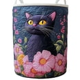 thumbnail image 2 of Outdor Quilted Laundry With Handles Boho Floral Storage Hamper Cozy Cat Storage Hamper For Bedroom Laundry Room, 2 of 3