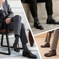 thumbnail image 2 of Men's Dress Socks, 6-Pair Classic Men's Formal Socks, Premium Dress Socks For Men for Business, Office & Casual Wear, Breathable Soft Cotton Blend, 2 of 6