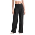thumbnail image 2 of Dress Pants Women Stretchy High Waisted Teacher Pants Business Casual Office Trousers Yoga Flare Slacks Black S, 2 of 5