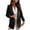 Black, variant on Odeerbi Women Blazer Ladies Solid Turn Down Collar Jacket 2025 Long Sleeve Coat Outerwear Blazer Yellow