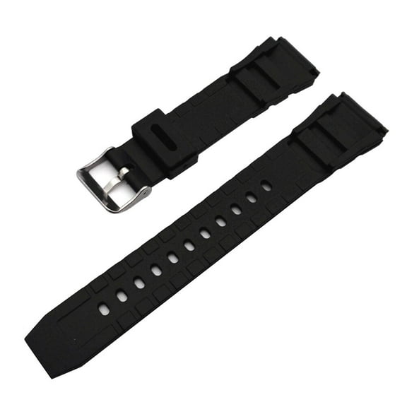 FELTECHELECTR 1Set Watch Bands Straps for -120 and Other Watches Black Pu 4.3X0.9X0.4Inch