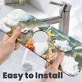 thumbnail image 6 of Sikiie Seashell On The Beach Splash Guard for Sink Faucet-1 PC Super Absorbent Fast Drying Mat Sink Gadgets-Splash Guard for Kitchen, Sink Mat, 6 of 7