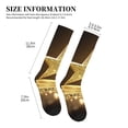 thumbnail image 5 of Bixox Golden Glitter And Light Print Compression Socks,Compression Socks Women & Men Circulation for Medical,Running,Athletic, 5 of 7