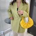 thumbnail image 4 of Bolsa Bolso tote plisado de color liso para mujer Bolso con asa superior Lady Crescent (Azul) Ehuebsd Nuevos Originales, 4 of 9