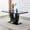 Black, variant on 63" Faux Marble Dining Table for 6 ,Sudica Faux Marble Dining Room MDF Table with U-Shaped Bracket Support, Black
