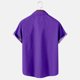 thumbnail image 4 of Tops Para Hombre Tops Con Estampado Navideño Cuello en V Manga Corta Copa de Vino Camisa Informal Con Bolsillos Odeerbi ODB181712, 4 of 5