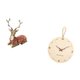 thumbnail image 5 of Figuras de renos,Figuras de reno,alce,ciervo,estatua,decoración del hogar,Estatua de reno para mesa,adorno moderno para oficina,Reloj de pared,Reloj de pared decorativo para sala de, 5 of 8