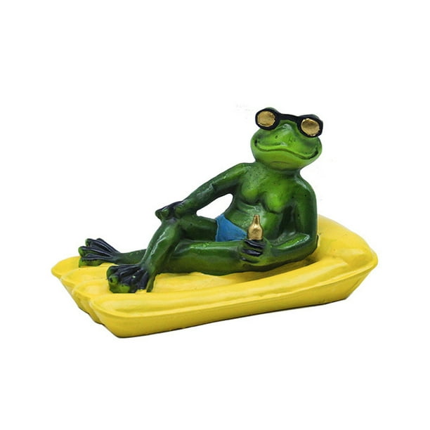 Billuyoard Mini estanque: un refugio tranquilo en el jardín con ranas decorativas. Figuras de jardín. Jardín y Patio tipo+4