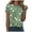 Green, variant on Vintage Boho Floral T Shirt for Women Cute Colorful Wildflowers Graphic Short Sleeve Fashion Girl Botanical Tee Tops (Khaki, XL)
