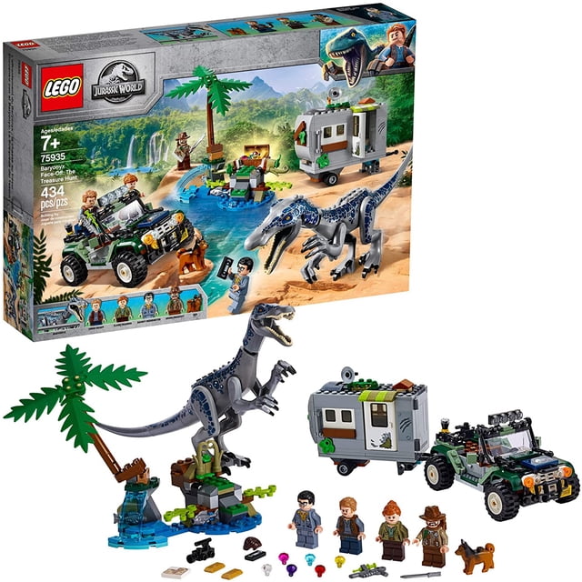 Kit de construcción LEGO Jurassic World 75935 Baryonyx Face Off: T.