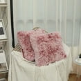 thumbnail image 2 of geerera Faux Fur Pillow Cover, Shaggy Plush Square Cushion Case for Sofa Bedroom Car Decor 18"x18", 2 of 7