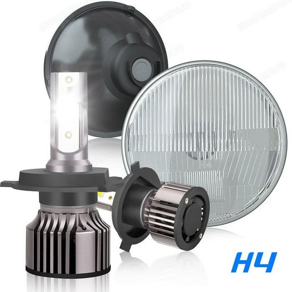 Pair 7inch LED Round Headlights Hi-Lo Beam for Peterbilt 379 359 Trucks