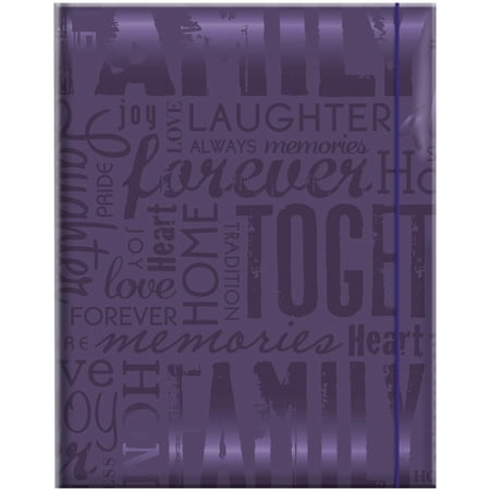 Family Flip Album Embossed Gloss Expressions Photo Album, 4.75