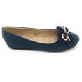 thumbnail image 4 of Victoria K Gold Bow Faux Fur Trim Ballerina Flats (Women), 4 of 4