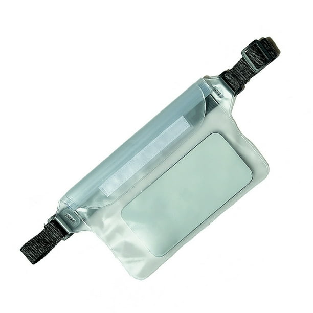 Advancent Riñonera impermeable de gran capacidad para atracciones turísticas Riñonera impermeable para nadar Deportes acuáticos Blanco