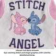 thumbnail image 5 of Disney Lilo,Stitch and Angel Varsity Bomber Jacket - Little and Big Girl Sizes 4-16, Light Grey/Pink, 10-12, 5 of 8