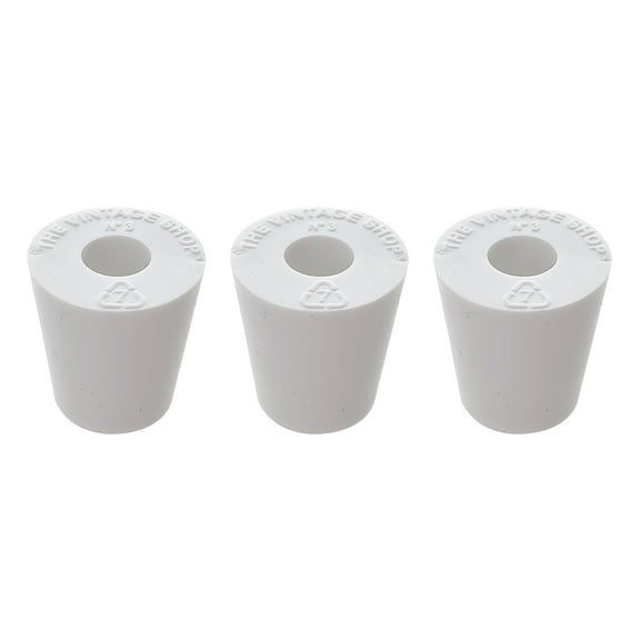 Home Brew Ohio #3 Drilled Rubber Stopper Set of 3