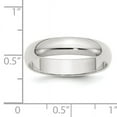 thumbnail image 2 of Sterling Silver 5mm Half-Round Band (Size 9) Made In United States qwh050-9, 2 of 2