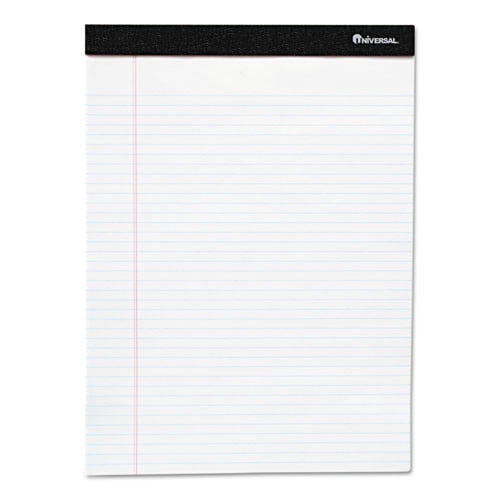 Universal UNV57300 50 Sheets 5 in. x 8 in. Narrow Rule Premium Ruled Writing Pads - White (12/Pack)