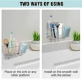 thumbnail image 2 of Toothbrush Holder for Bathroom Wall or Counter, Non-Slip Mat Drill-Free Toothbrush Organizer for Electronic Toothbrush, 2 of 7