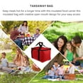 thumbnail image 4 of Miangastore Portable Cake Storage Bag Pizza Insulation Bag Packing Bag Picnic Food Pouch, 4 of 8