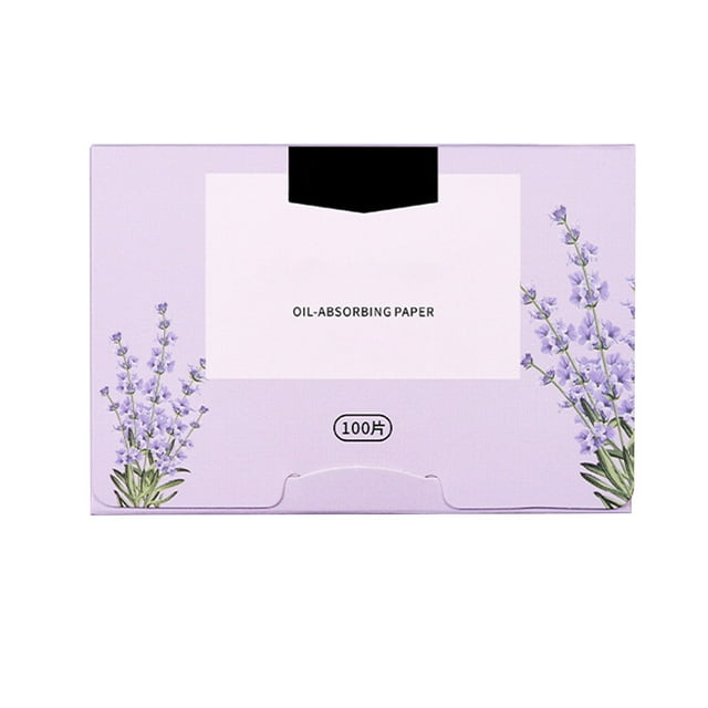 Facial Oil Absorbing Paper 100 Pieces Portable Extractable Fragrance Oil Absorbing Facial Paper Makeup Tool