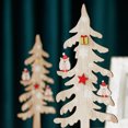 thumbnail image 5 of Ramiter Wooden Christmas Tree Owl Ornament Hand Painted Desktop Small Tree Hotel Mall Front Desk Office Desktop Decoration, 5 of 5