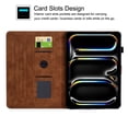 thumbnail image 4 of GSFY Case for 2024 iPad Pro 11 Inch 5th Generation(M4), Smart Premium PU Leather Wallet Stand Protective Shell with Auto Sleep Wake Feature for iPad Pro 11 5th Gen, Brown LX, 4 of 8