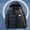 Blue, variant on Men Puffer Jacket Blue Zip Up Hooded Winter Windbreaker Outdoor Long Sleeve Windproof Men Coat