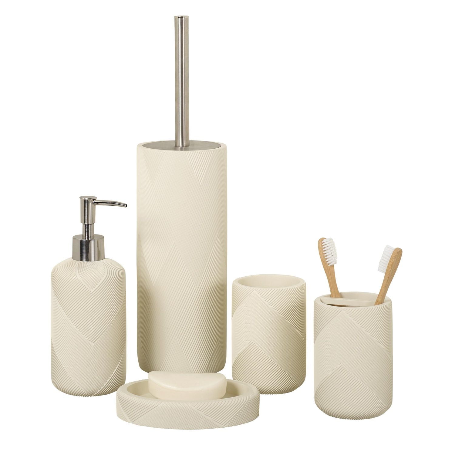 Mainstays Graph Toothbrush Holder, Tan, Tan toothbrush holder