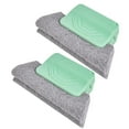 thumbnail image 2 of Removable Window Slot Cleaning Brush with Sponge Scouring Pad | 2-Pack for Sill, Blind Corner & Door Gap Cleaning Tool, 2 of 5