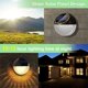 thumbnail image 5 of Juego de 4 luces solares LED de pared para exterior, clasificación IP65, bombillas decorativas de pared impermeables, luz blanca cálida, para pared, valla, terraza, jardín, puerta de entrada, escalera, 5 of 5