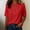 Red, variant on OIUUAK Womens V Neck Cotton T Shirts, Summer Casual Short Sleeve Flowy Loose Fit Basic Tees Tunic Trendy Outfits 2026 Soft Breathable Everyday, Red