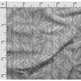 thumbnail image 2 of Soimoi Leaves Print,Cotton Cambric, Quilting Fabric Sold by The Yard 42 Inch Wide, Medium Weight Cotton Fabric, SewingSupplies,Gray,Dark Gray, 2 of 5